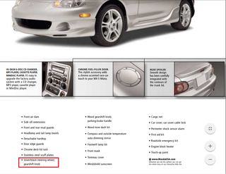 Note: the footwell lamp kit, no pictures of the OEM solution exist. Just lots of DIY photos and aftermarket kits. Offered ‘04 to ‘05.